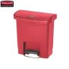 Kosz Slim Jim® Step-On 15L Resin Containers red